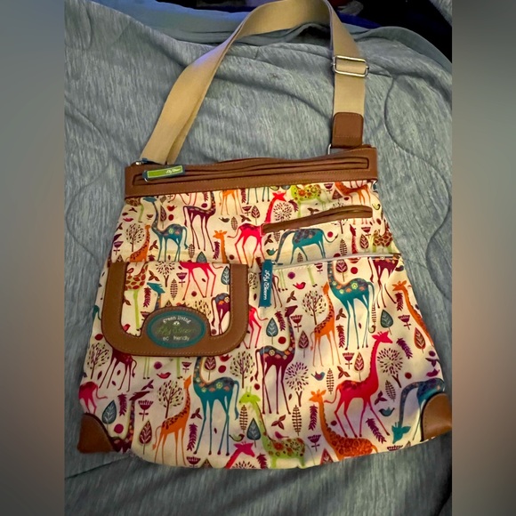 Lily Bloom Bags Lily Bloom Giraffe Crossbody Bag Ecofriendly Green